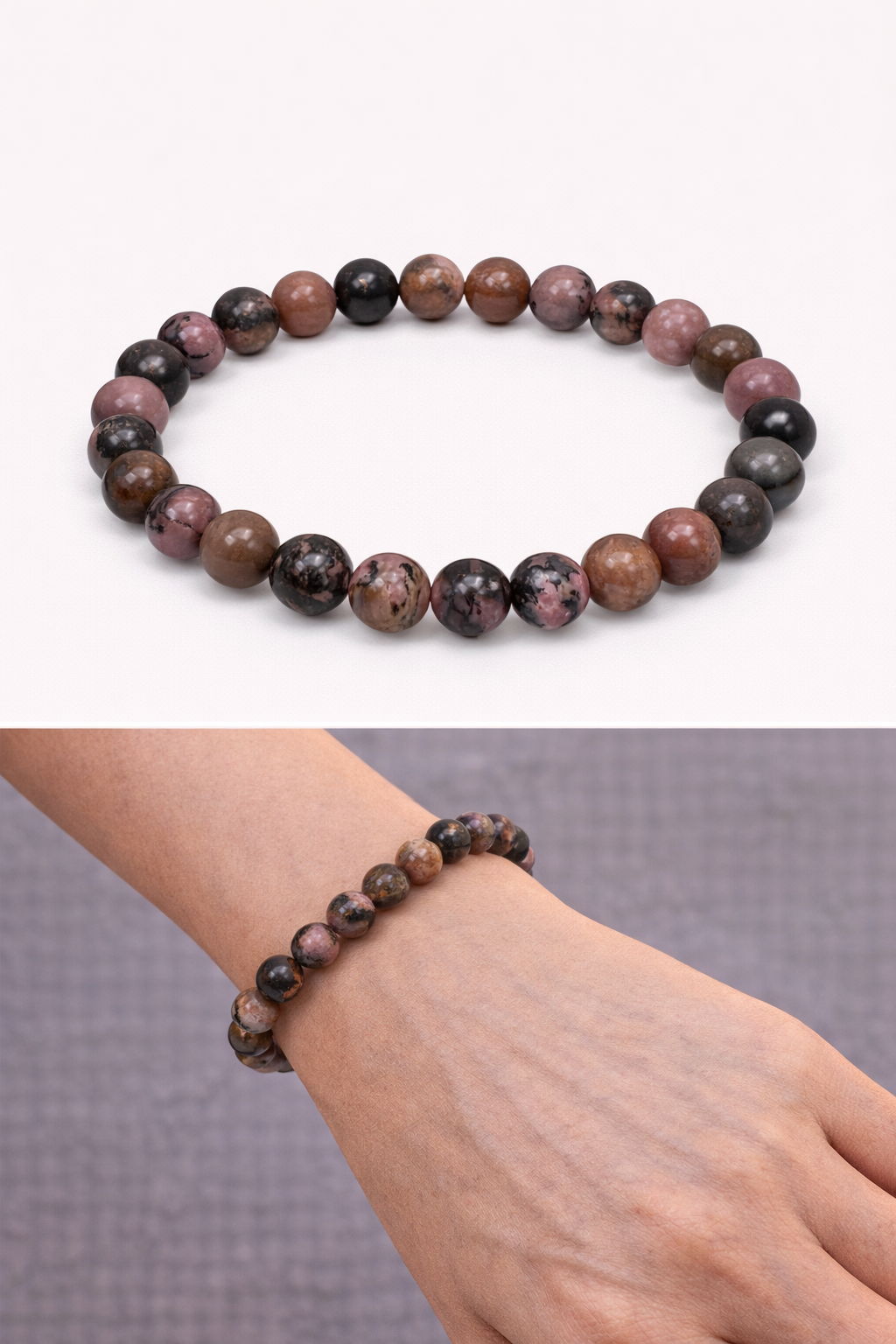 Pierre "guérison" Rhodonite