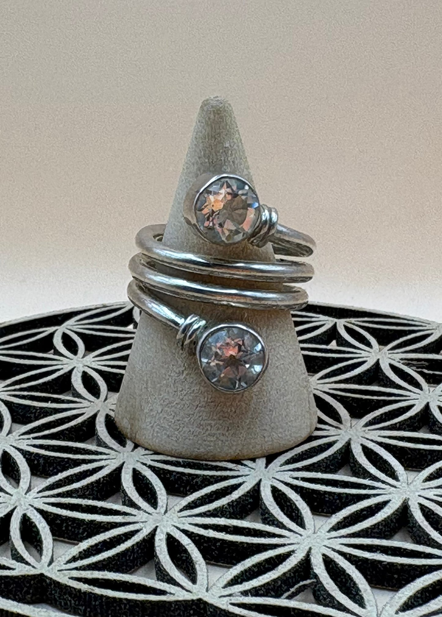 bague cristal de roche