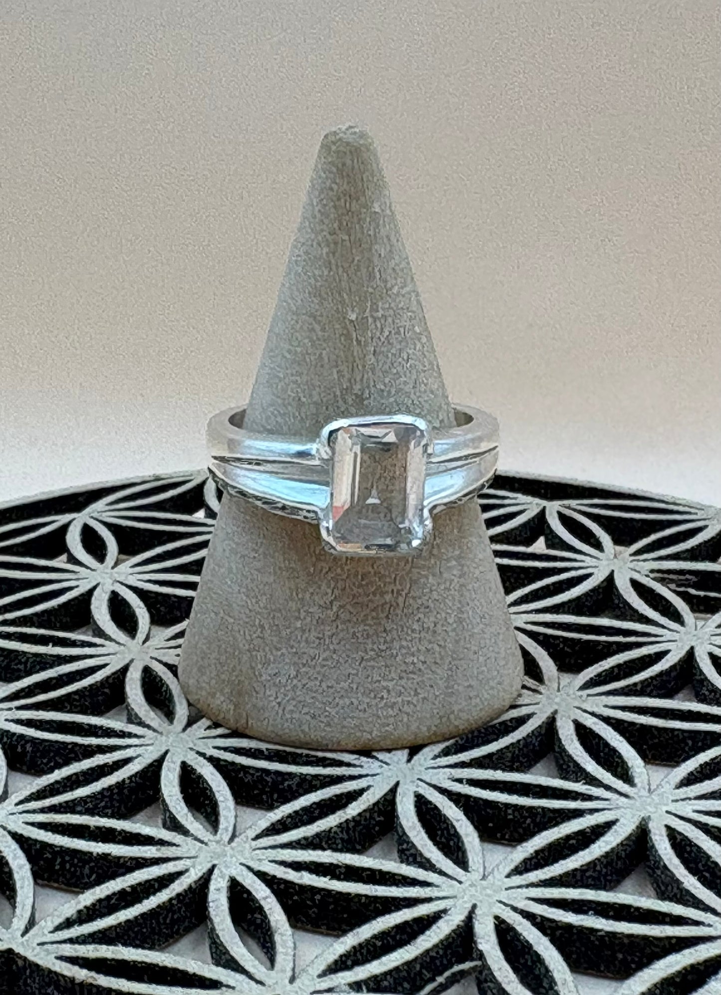 bague cristal de roche