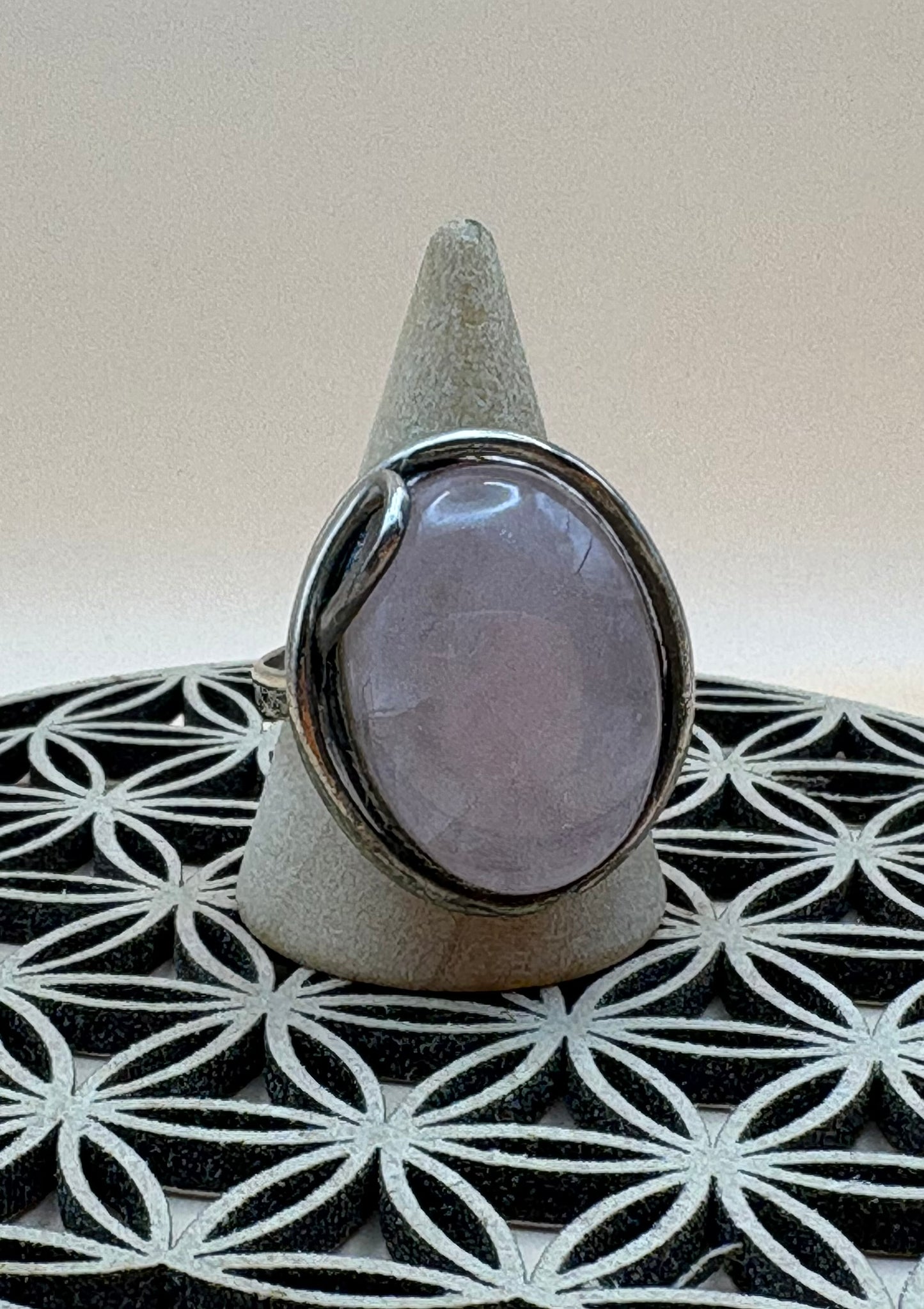 bague quartz rose