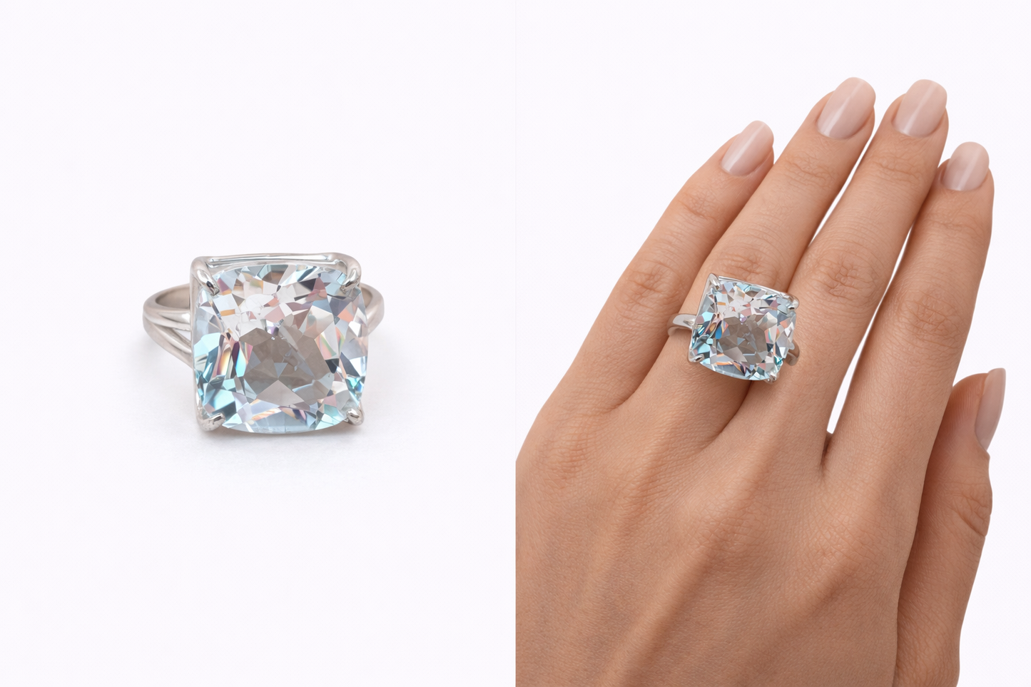 bague cristal de roche
