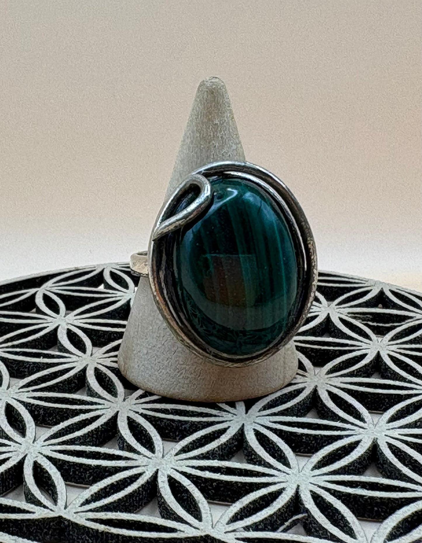 bague malachite
