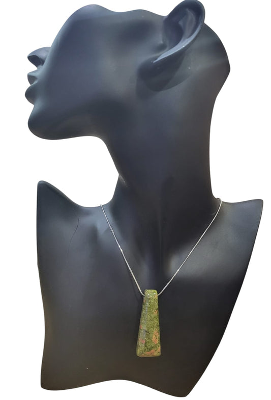 Collier pierre "équilibre"  Unakite