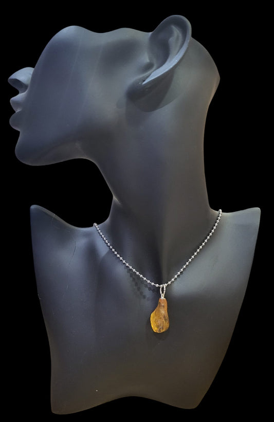 Collier pierre "protection" Ambre