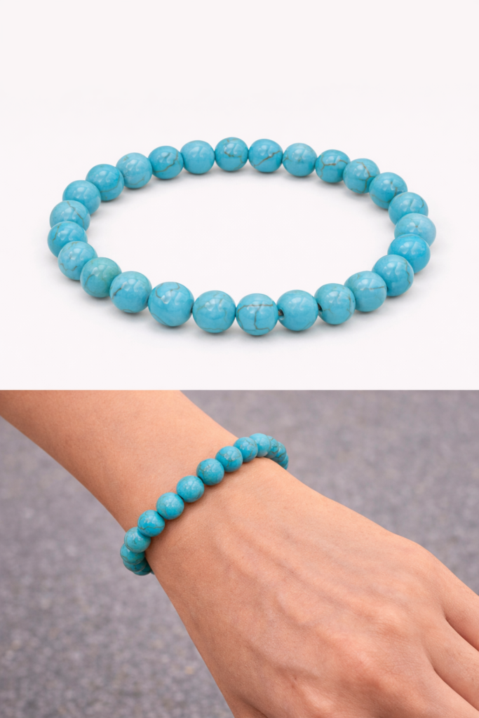 Pierre  "calme" Howlite turquoise