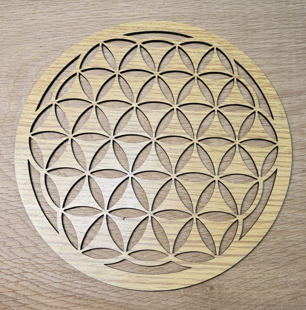 Plaque fleur de vie