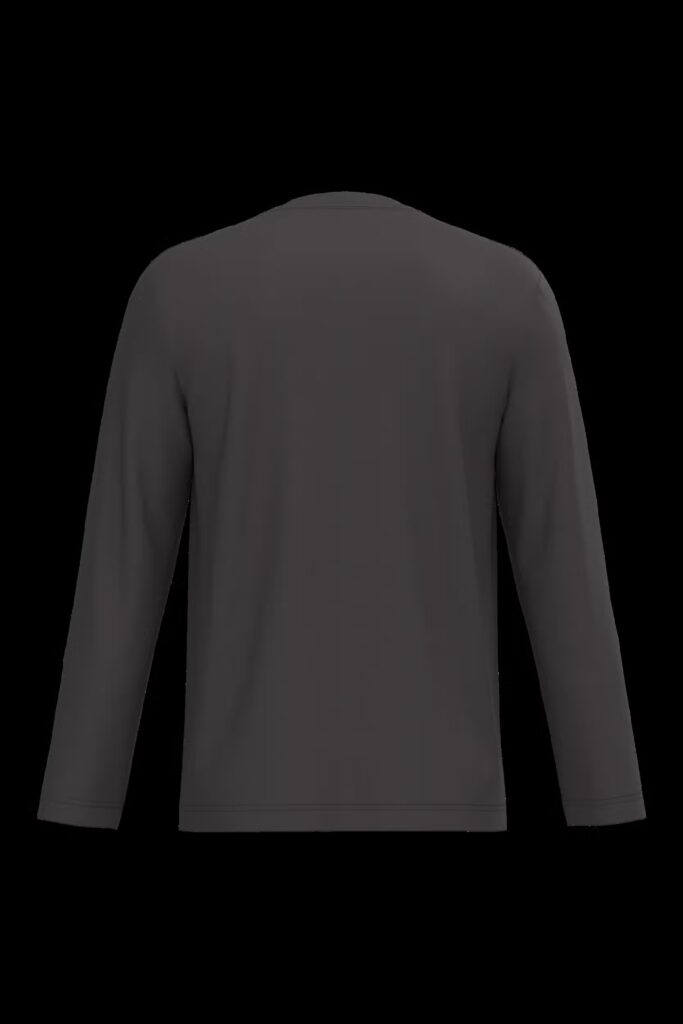 T-shirt col V manches longues homme