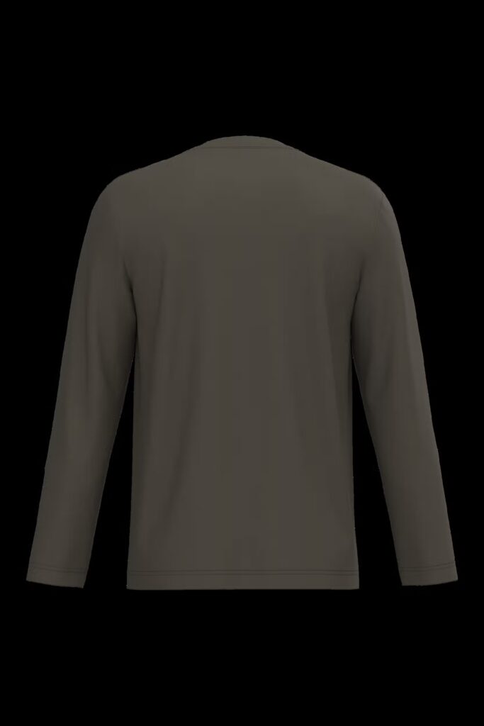T-shirt col V manches longues homme