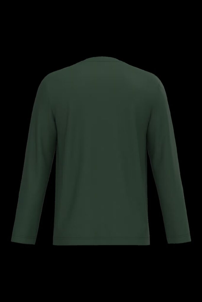 T-shirt col V manches longues homme