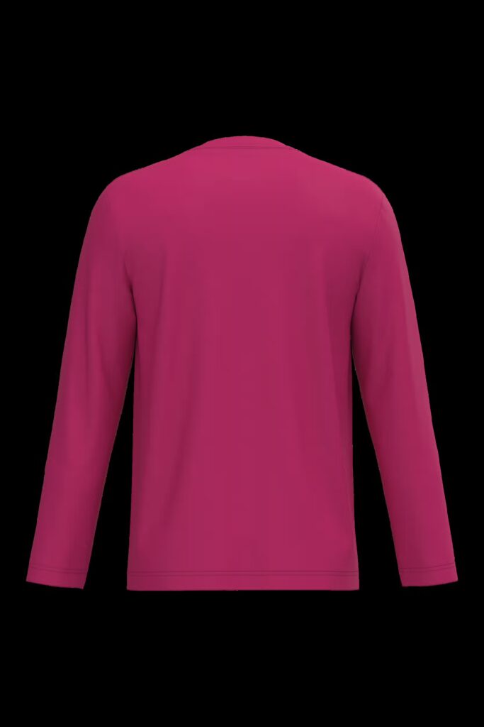 T-shirt col V manches longues homme