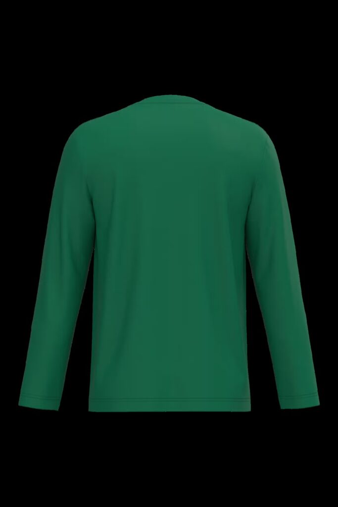 T-shirt col V manches longues homme