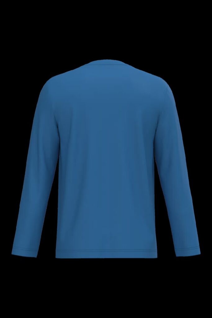 T-shirt col V manches longues homme