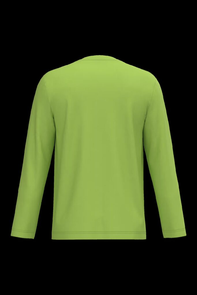 T-shirt col V manches longues homme