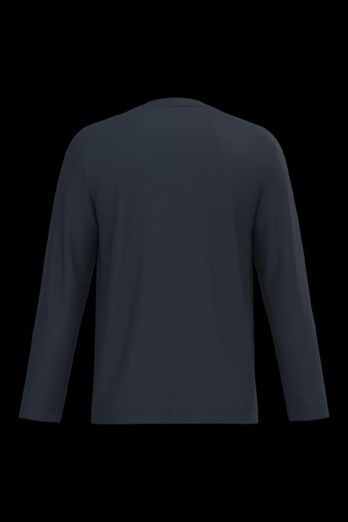 T-shirt col V manches longues homme