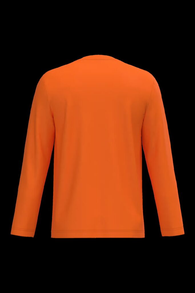 T-shirt col V manches longues homme