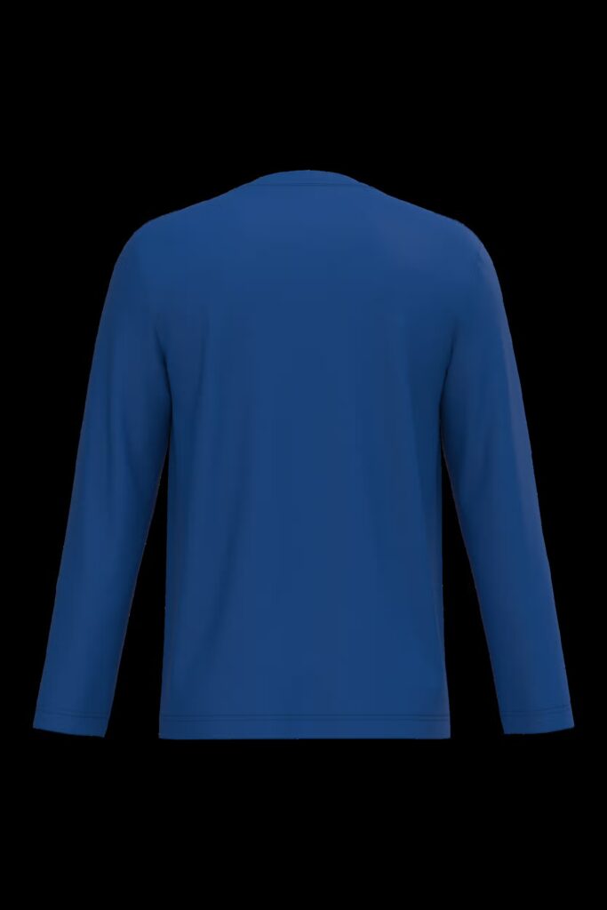 T-shirt col V manches longues homme