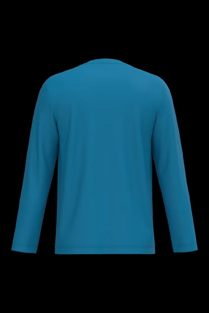 T-shirt col V manches longues homme