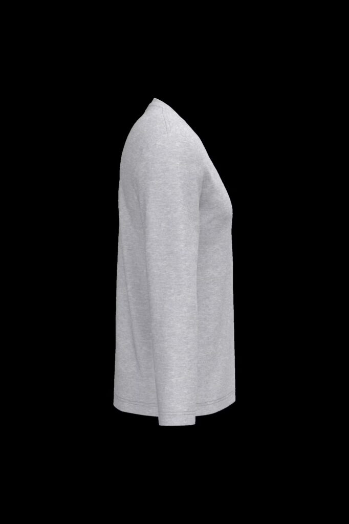 T-shirt col V manches longues homme