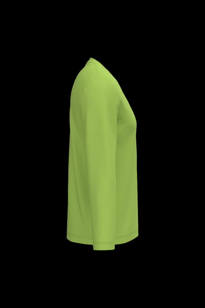 T-shirt col V manches longues homme