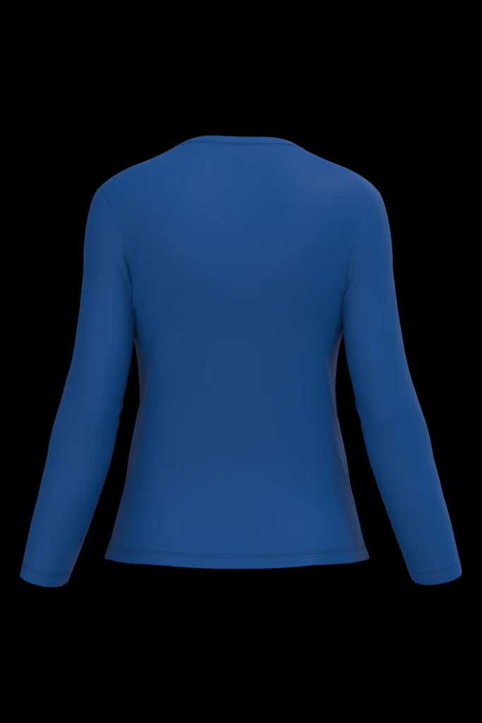 T-shirt col rond manches longues femme