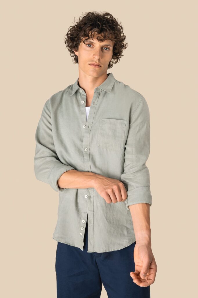 Chemise en lin homme