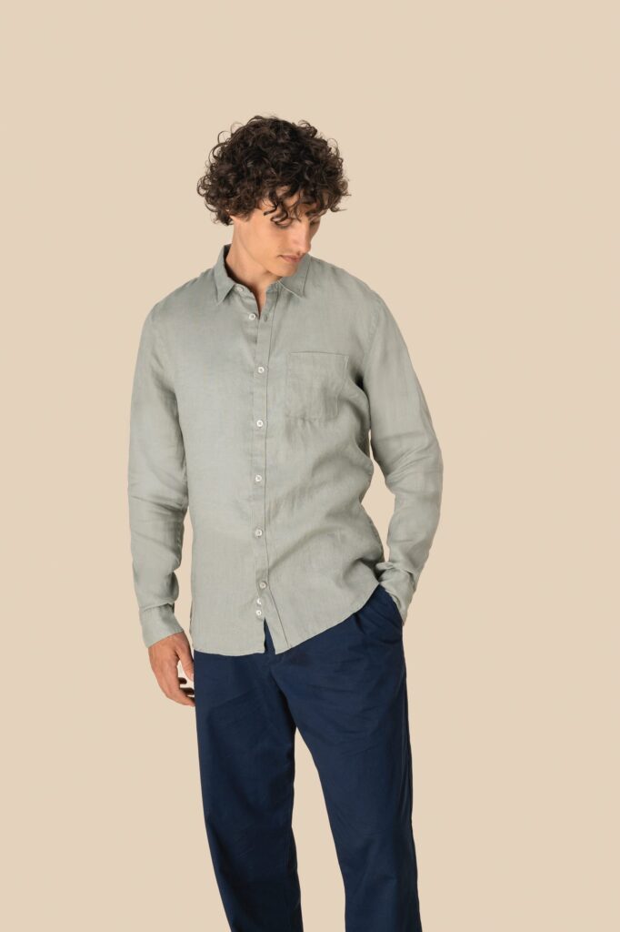 Chemise en lin homme