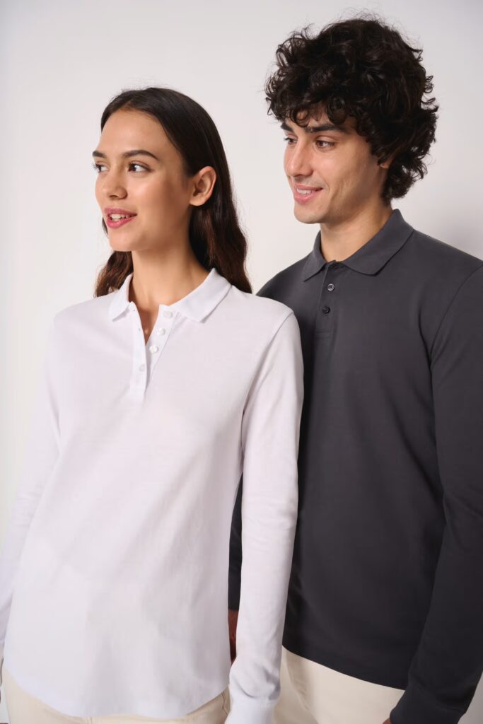 Polo piqué LSL homme
