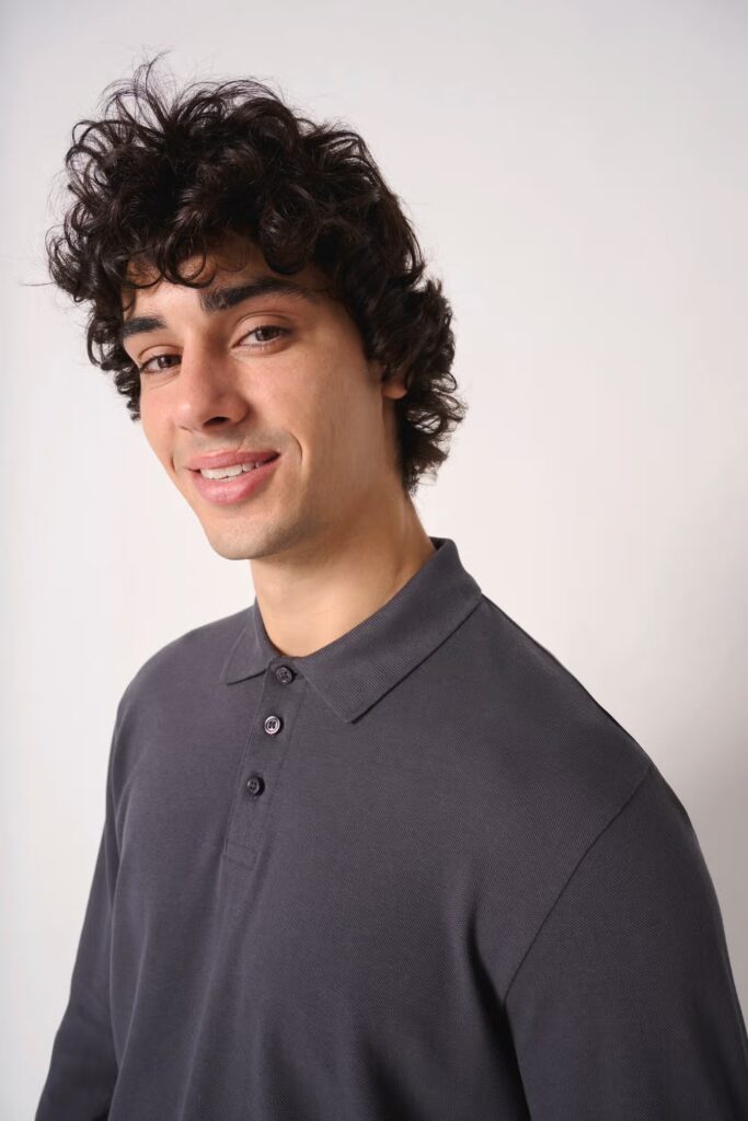 Polo piqué LSL homme