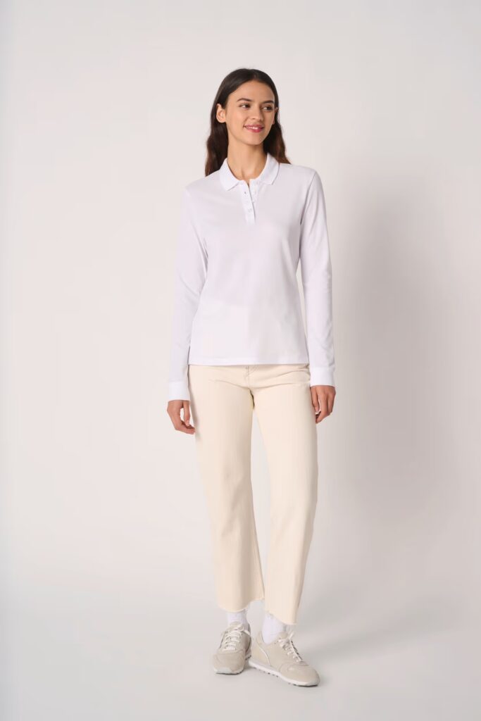 Polo piqué LSL femme
