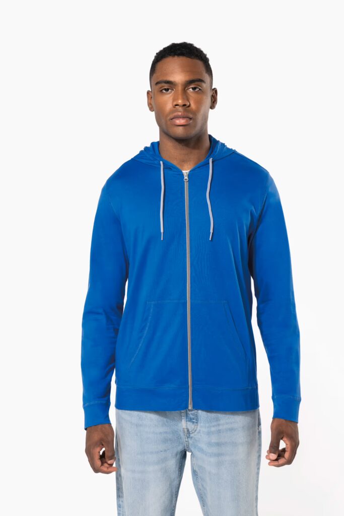 Veste coton légère à capuche