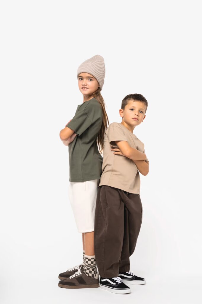 T-shirt écoresponsable à épaules tombantes enfant