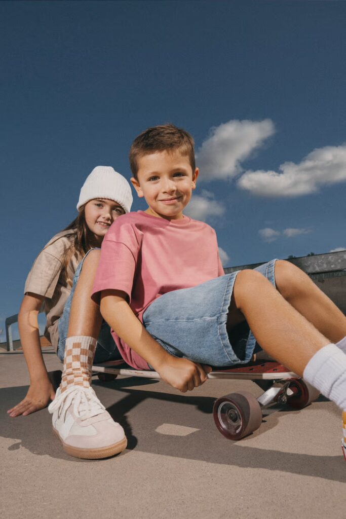 T-shirt écoresponsable à épaules tombantes enfant