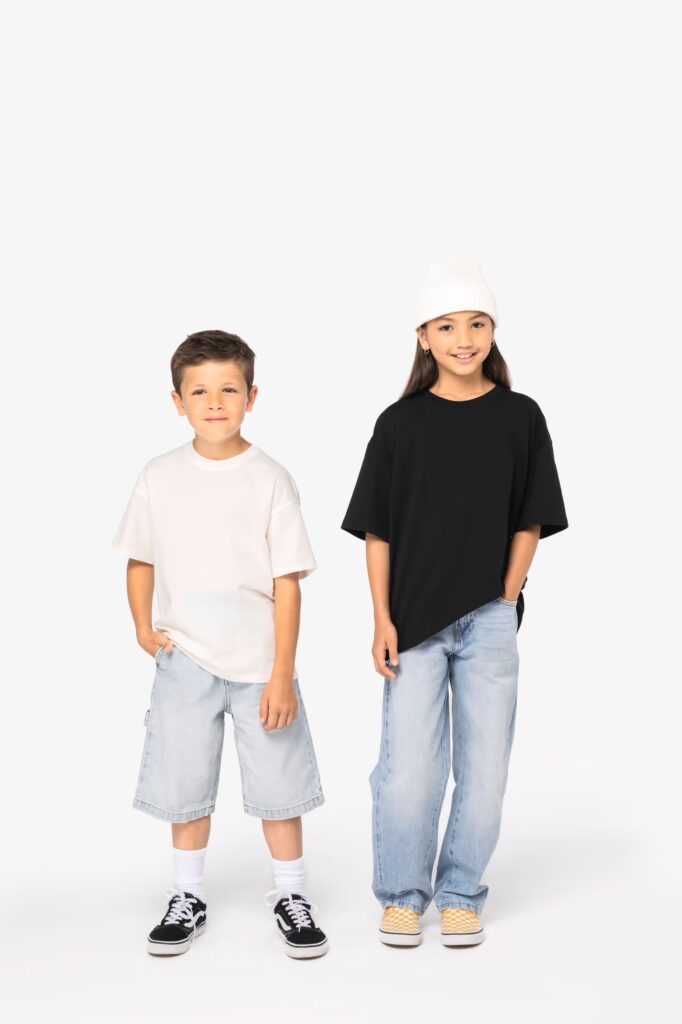 T-shirt écoresponsable oversize enfant