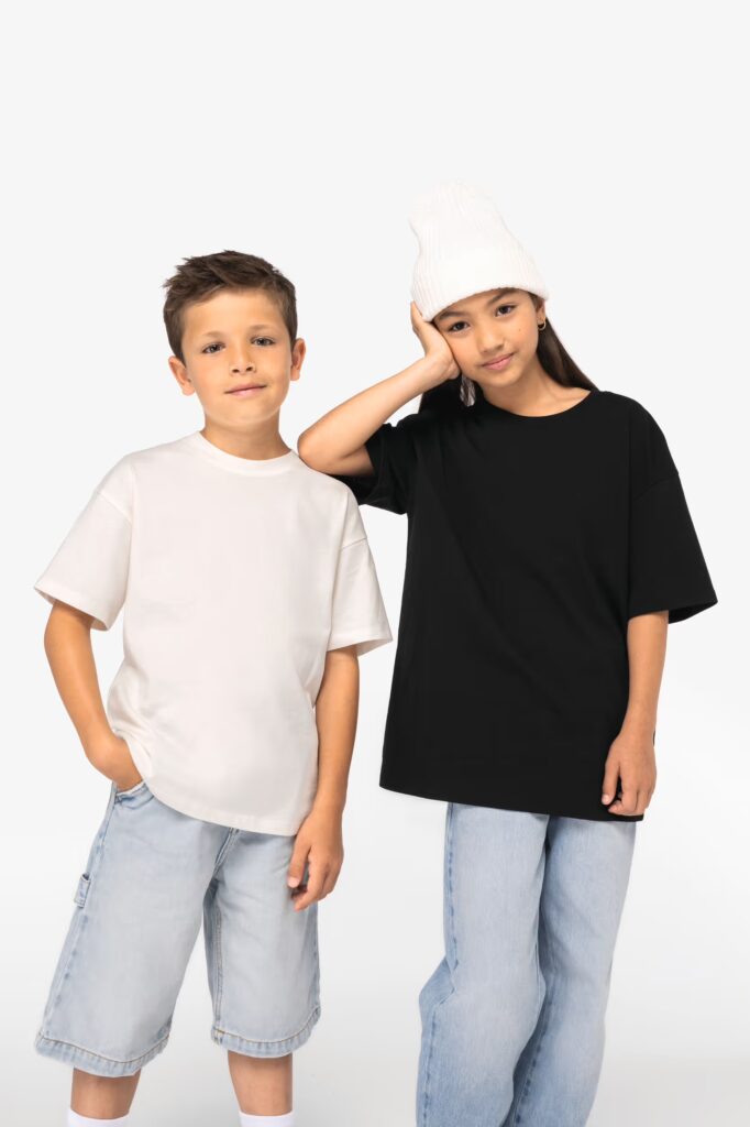 T-shirt écoresponsable oversize enfant