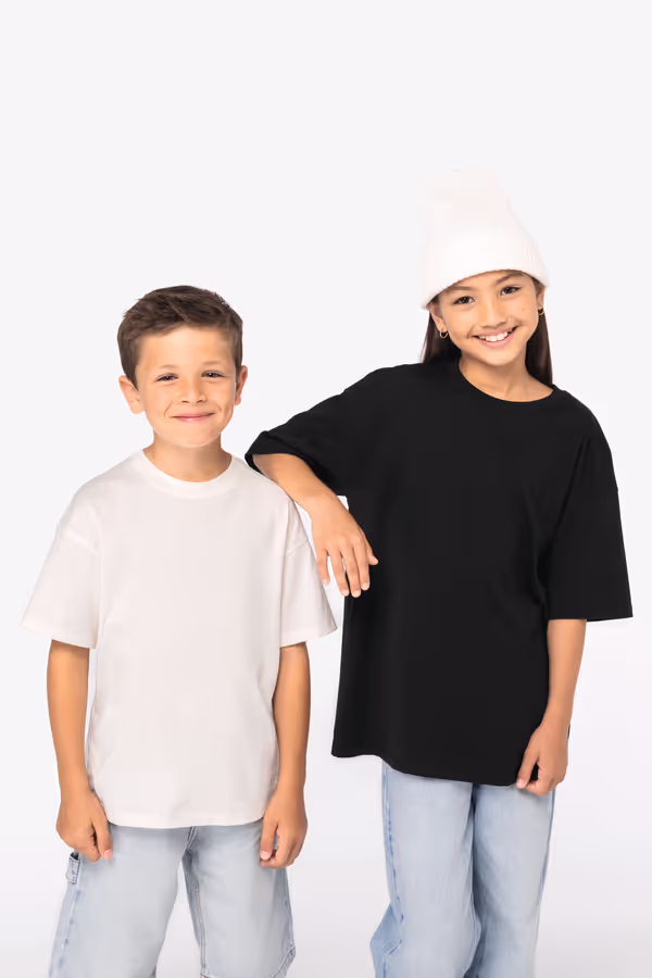 T-shirt écoresponsable oversize enfant