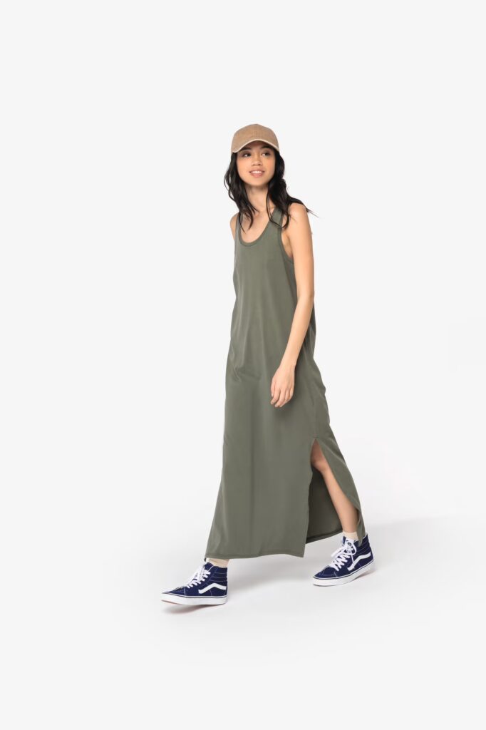 Robe écoresponsable délavée en jersey femme