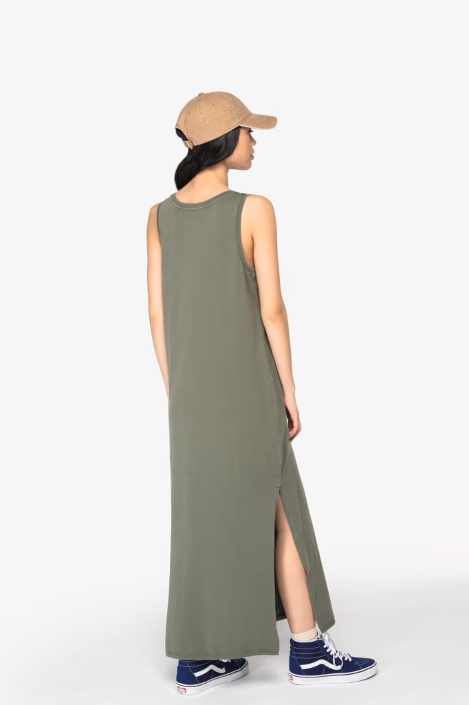 Robe écoresponsable délavée en jersey femme