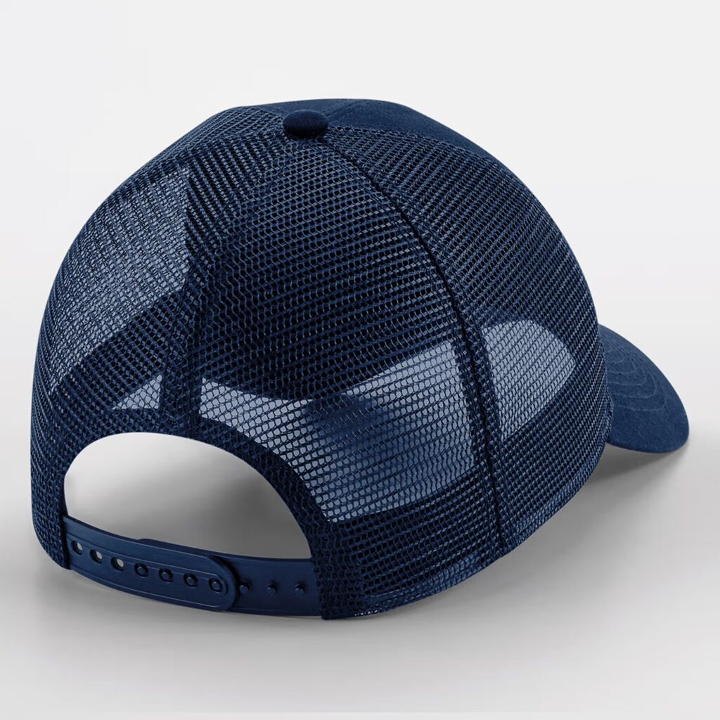 Casquette Filet Réglable à l'Arrière avec Patch Amovible
