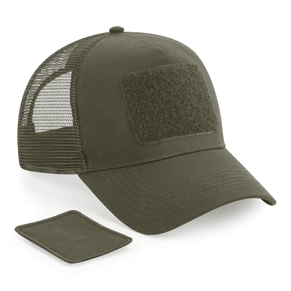 Casquette Filet Réglable à l'Arrière avec Patch Amovible