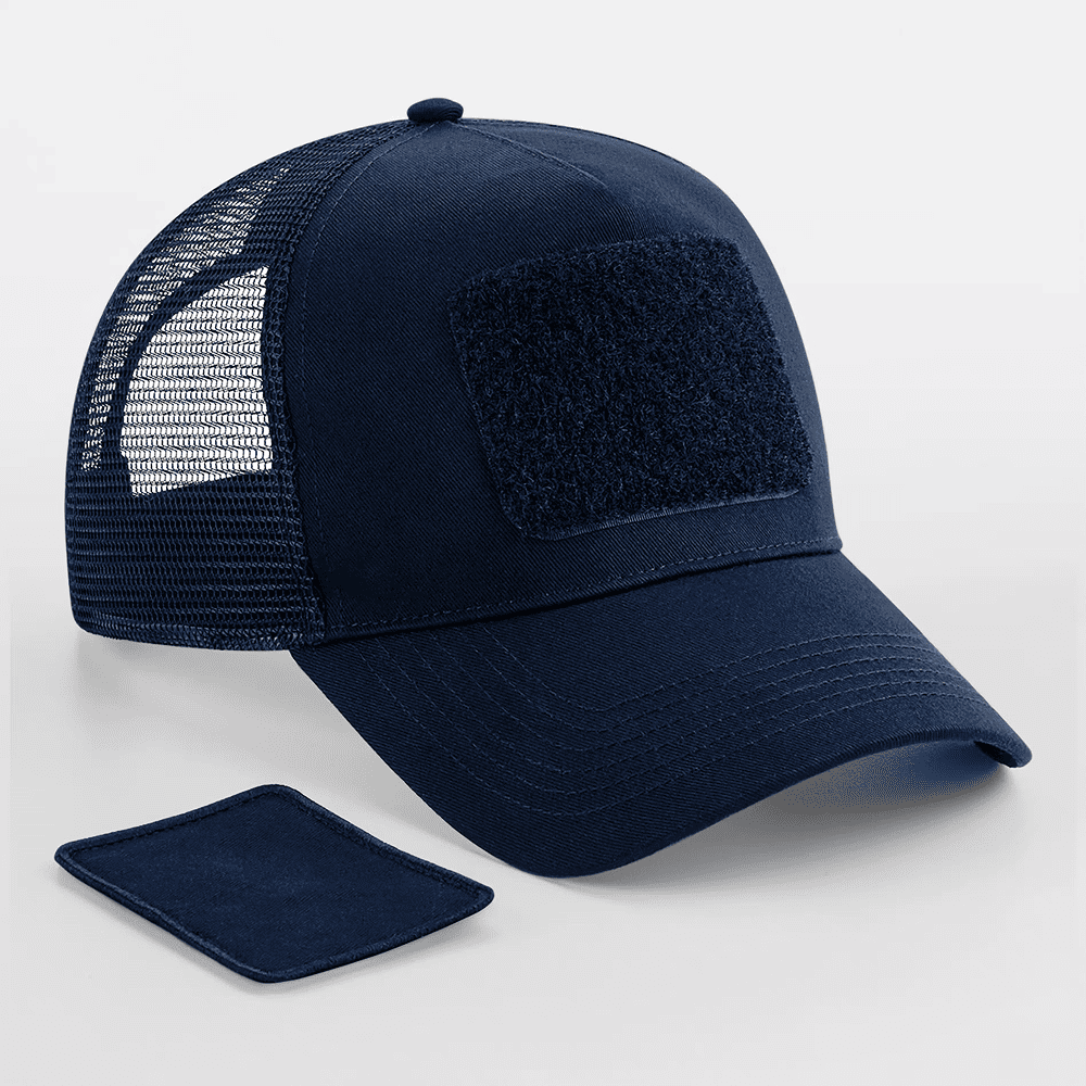 Casquette Filet Réglable à l'Arrière avec Patch Amovible