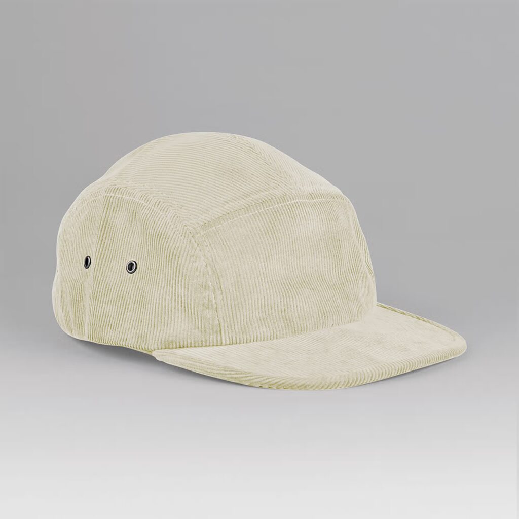 Casquette campeur 5 panneaux en velours