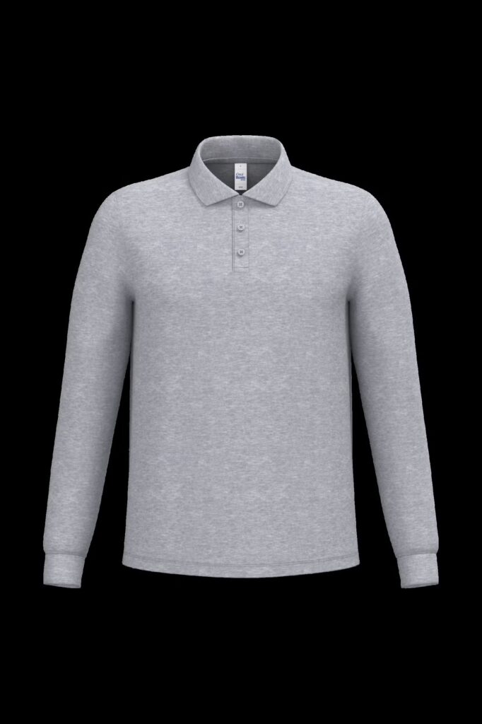 Polo piqué LSL homme