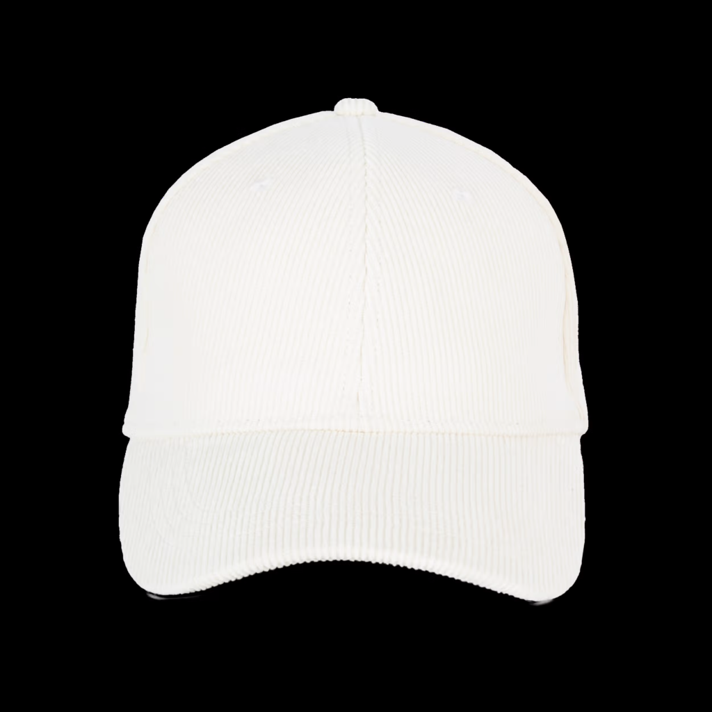 Casquette écoresponsable en velours côtelé 6 panneaux unisexe
