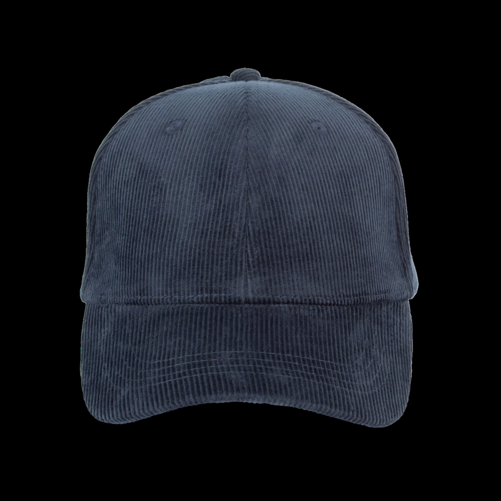 Casquette écoresponsable en velours côtelé 6 panneaux unisexe