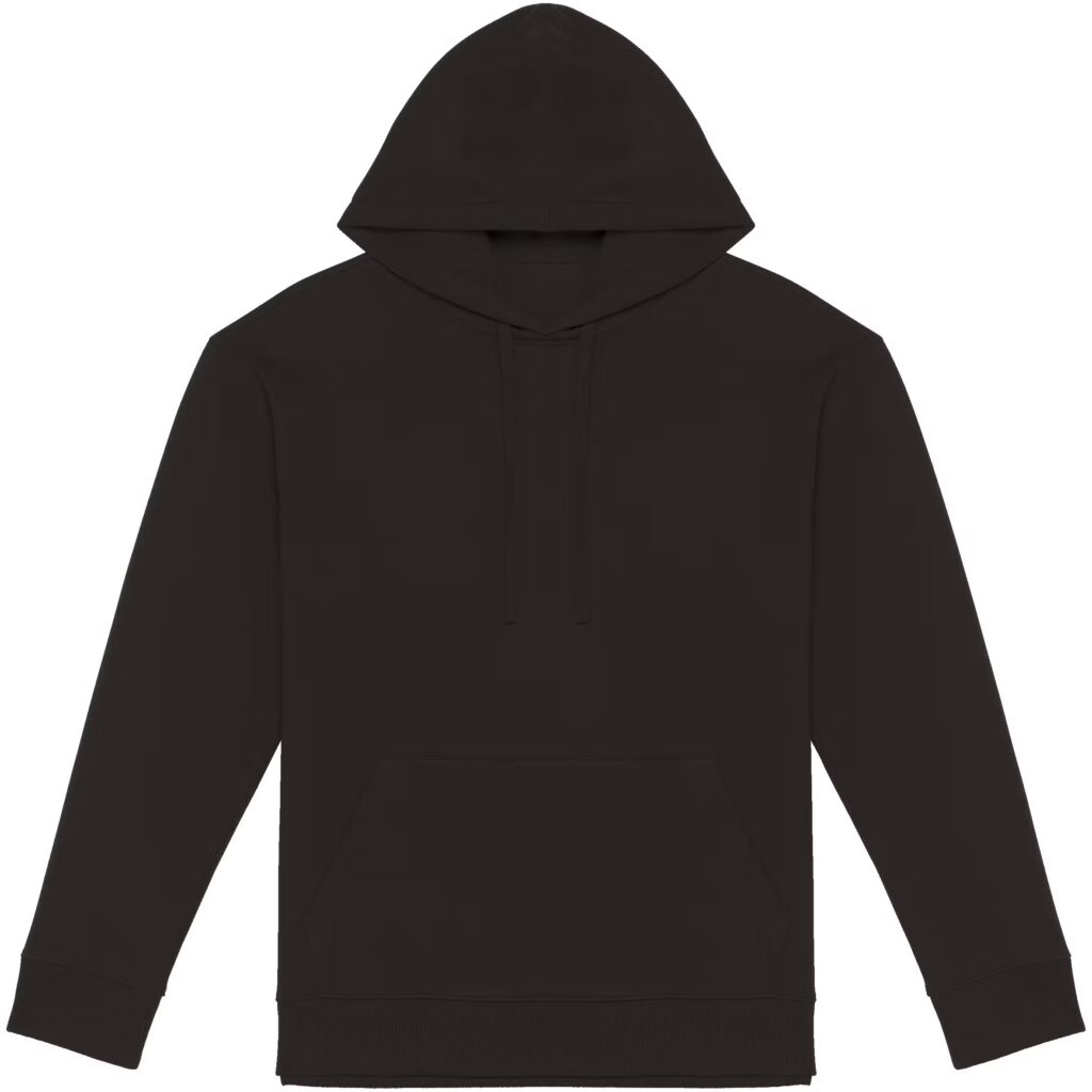 Sweat-shirt écoresponsable à capuche à épaules tombantes French Terry unisexe