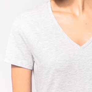 T-shirt col V manches courtes femme – Image 5