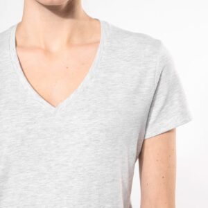 T-shirt col V manches courtes femme – Image 3