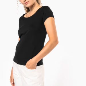 T-shirt col bateau manches courtes femme – Image 1