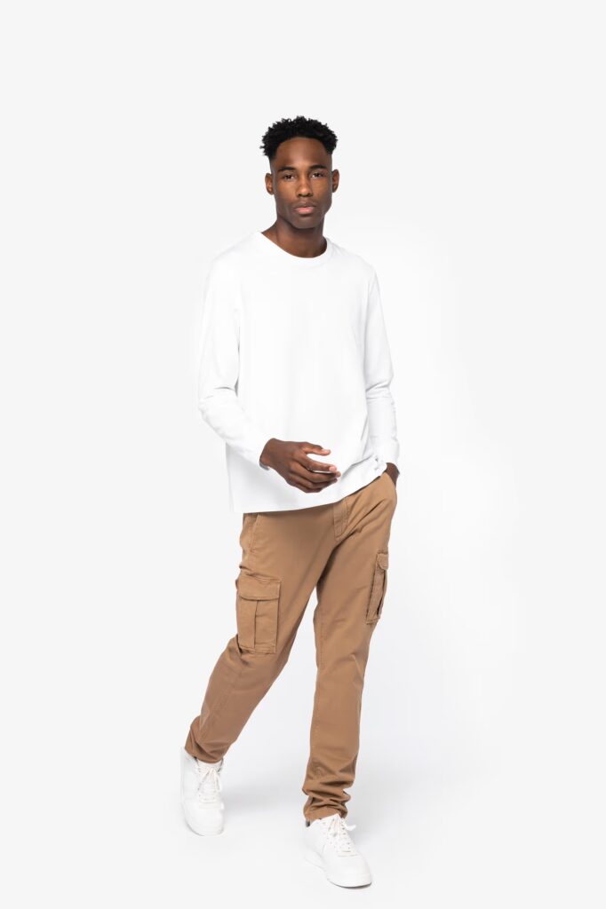 Pantalon cargo écoresponsable délavé homme