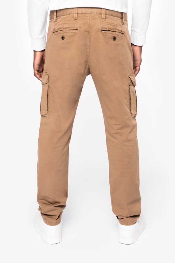 Pantalon cargo écoresponsable délavé homme